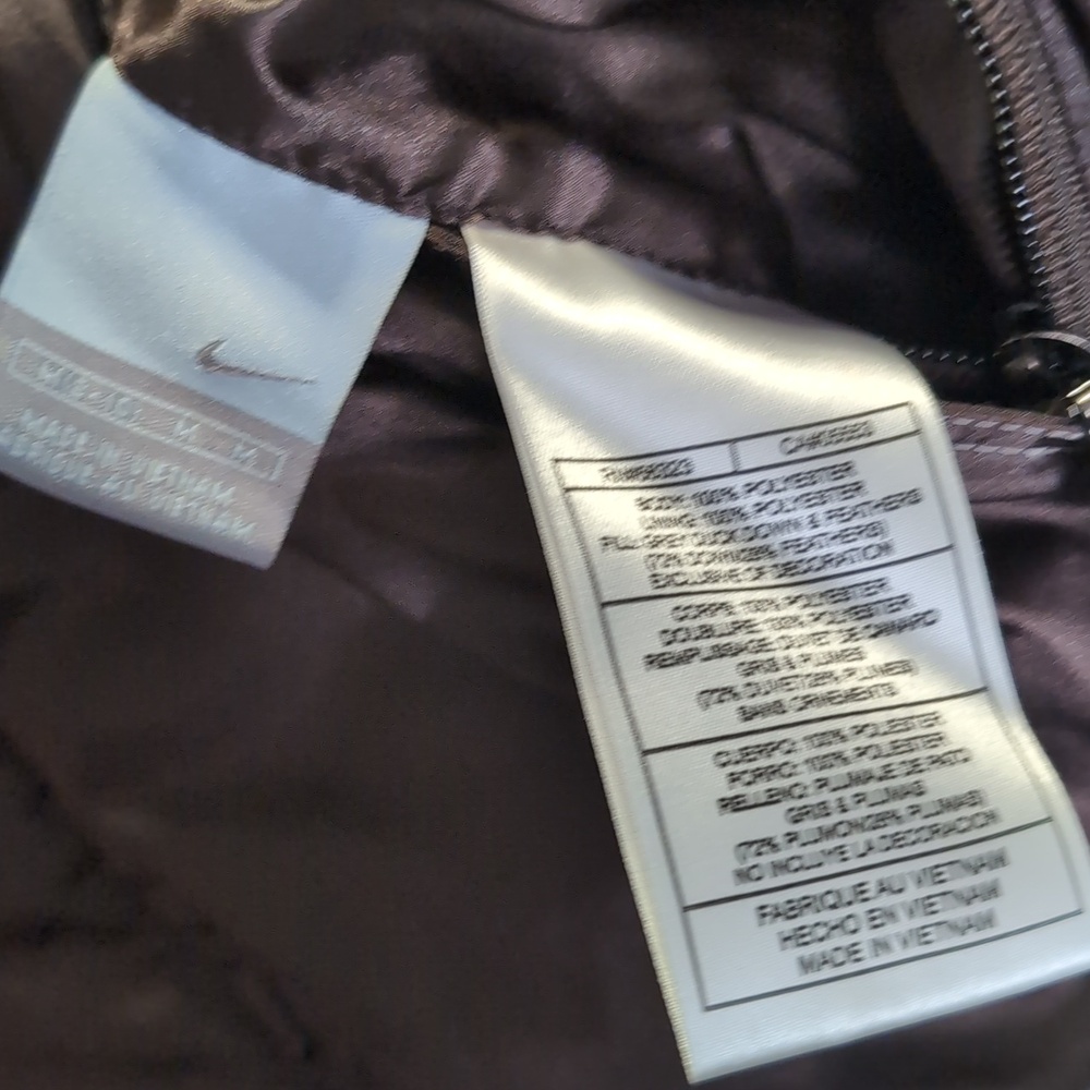Vintage Deadstock Nike Reversible Down Puffer Vest Size Medium Pink/Copper Brown - Picture 10 of 13
